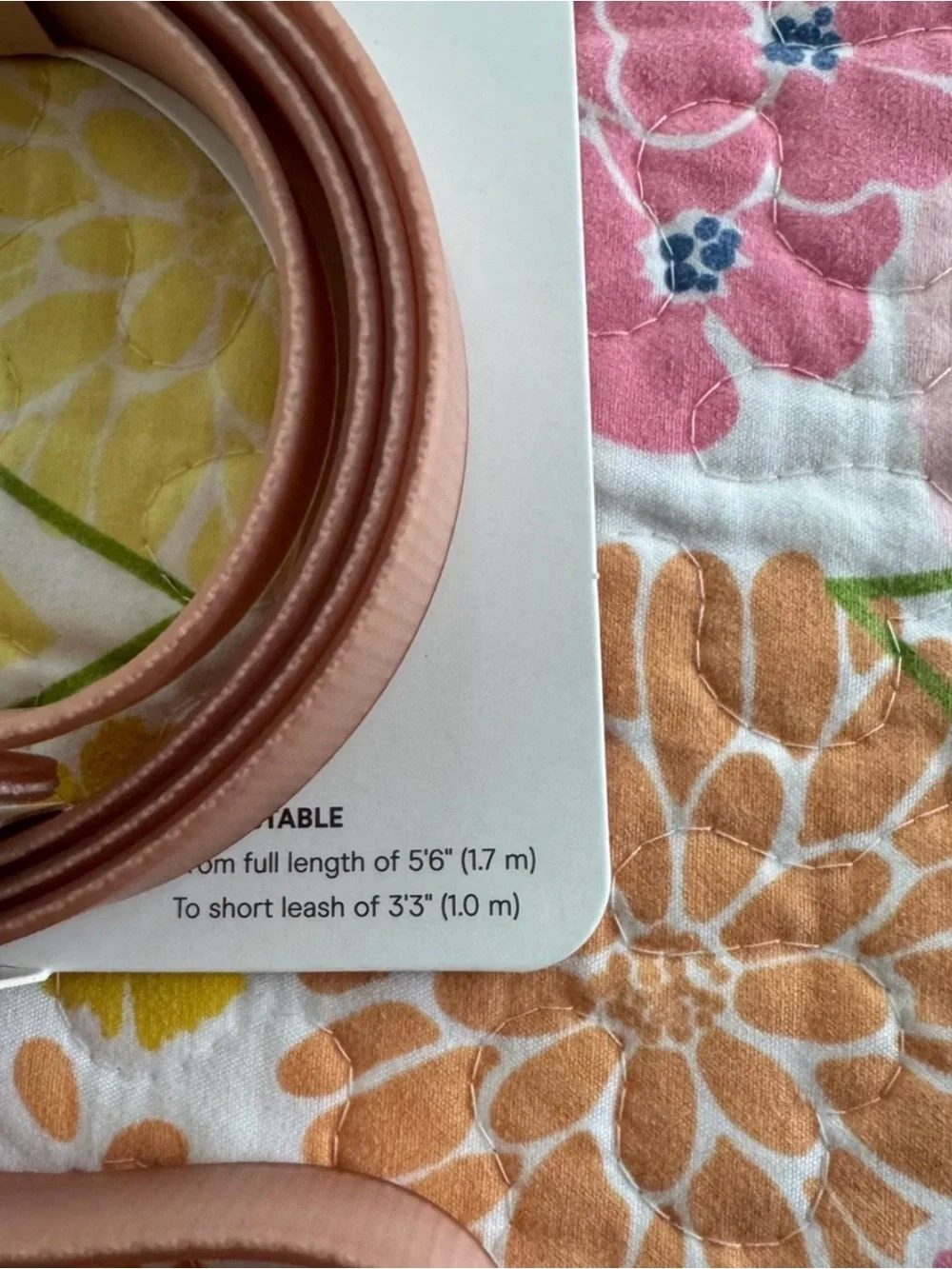 NWT wild one dog leash in blush
